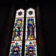St. Sidwell’s stained glass window. Credit Mark Williamson.