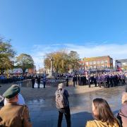 The Exmouth Remembrance Sunday parade.