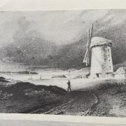Old photo of the windmill at The Point