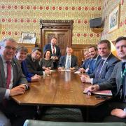 Simon Jupp MP meeting with the Chancellor alongside other MPs from the South West.