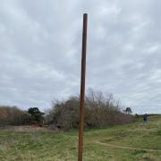 The mysterious rusty pole at the end of the Maer