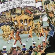 Illustration of the Queen's coronation in 1953
