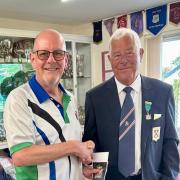 Andy Lock receives his County Badge