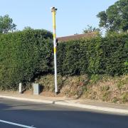 The new speed camera on the A376 Exmouth road.
