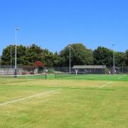 Grass and astro courts