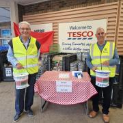 Exmouth Rotary Club collecting for Shelterbox at Tesco