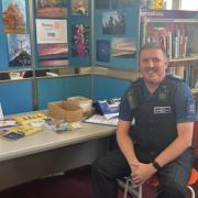 Police Community Support Officer (PCSO) Chris Ball made one of his regular visits to the Deaf Academy in Exmouth.