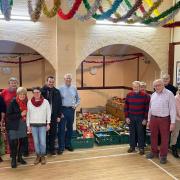 Simon Jupp MP helping Sidmouth Rotary Club with their Christmas hamper appeal