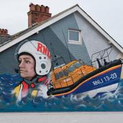 RNLI mural in Exmouth