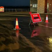 Part of Queen's Drive has been closed since Storm Isha earlier this month