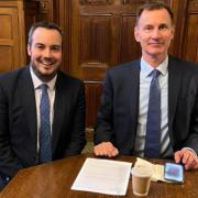 Simon Jupp MP and Chancellor Jeremy Hunt