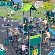 Artists impression of Ashfield Close play park