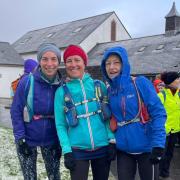 Louise & Susan ready for all weathers on Dartmoor