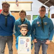 3rd Exmouth Beaver scouts awarded their bronze chief scout badges