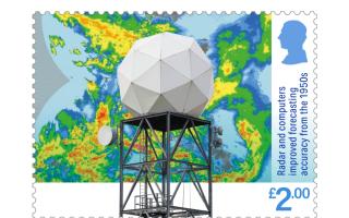 The stamps mark the Met Office's 170th anniversary and will be available to buy from Thursday
